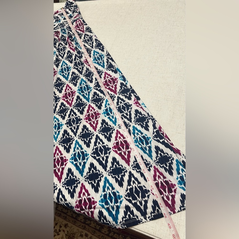 💜Printed Spaghetti-Strap Maxi Dress in Teal, Navy & Burgundy - Picture 8 of 14